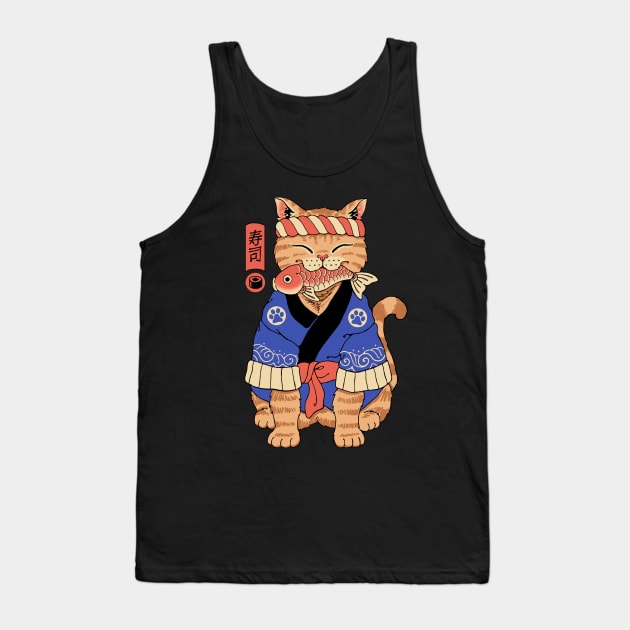 Sushi Meowster Tank Top by Vincent Trinidad Art